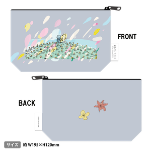 「眠れないオオカミ」合皮ポーチ