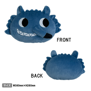 「眠れないオオカミ」オオカミフェイスクッション