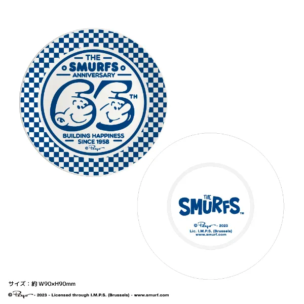 THE 65th SMURFS Anniversary POP UP STORE(スマーフ65周年記念 ポップアップストア) 美濃焼豆皿 65th
