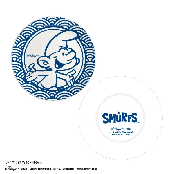 THE 65th SMURFS Anniversary POP UP STORE(スマーフ65周年記念 ポップアップストア) 美濃焼豆皿 スマーフ